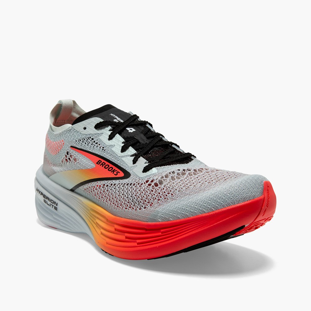 Chaussures Running Route Brooks Hyperion Elite 4 Bleu Corail Orange Femme | XHQ-0527826